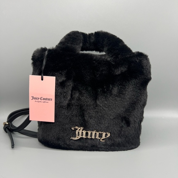 Juicy Couture Handbags - Juicy couture fluffy mini tote purse